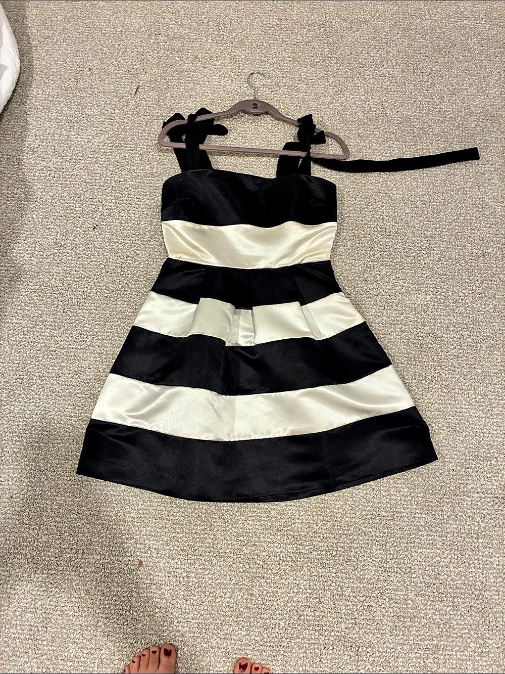 English Factory Striped Mini Dress Size Medium Like New